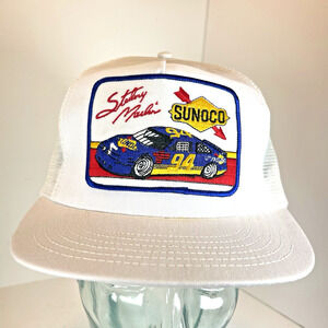 Vintage Sterling Marlin NASCAR Trucker Hat Snapback Racing Cap USA Made